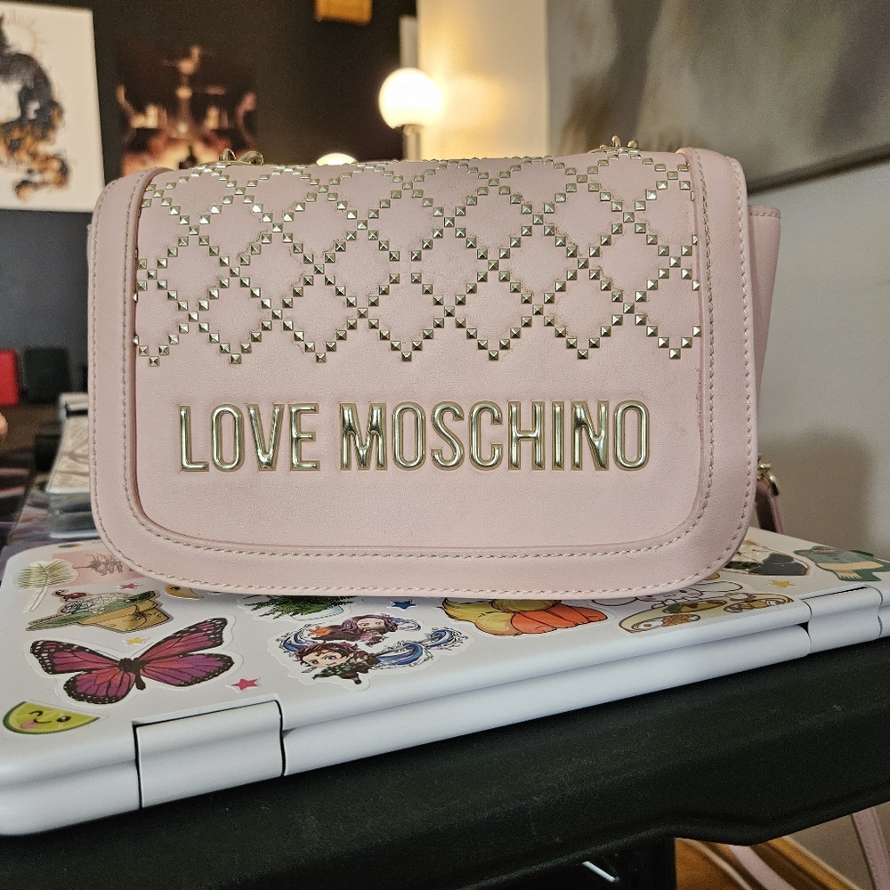 Pink and Gold Moschino Purse